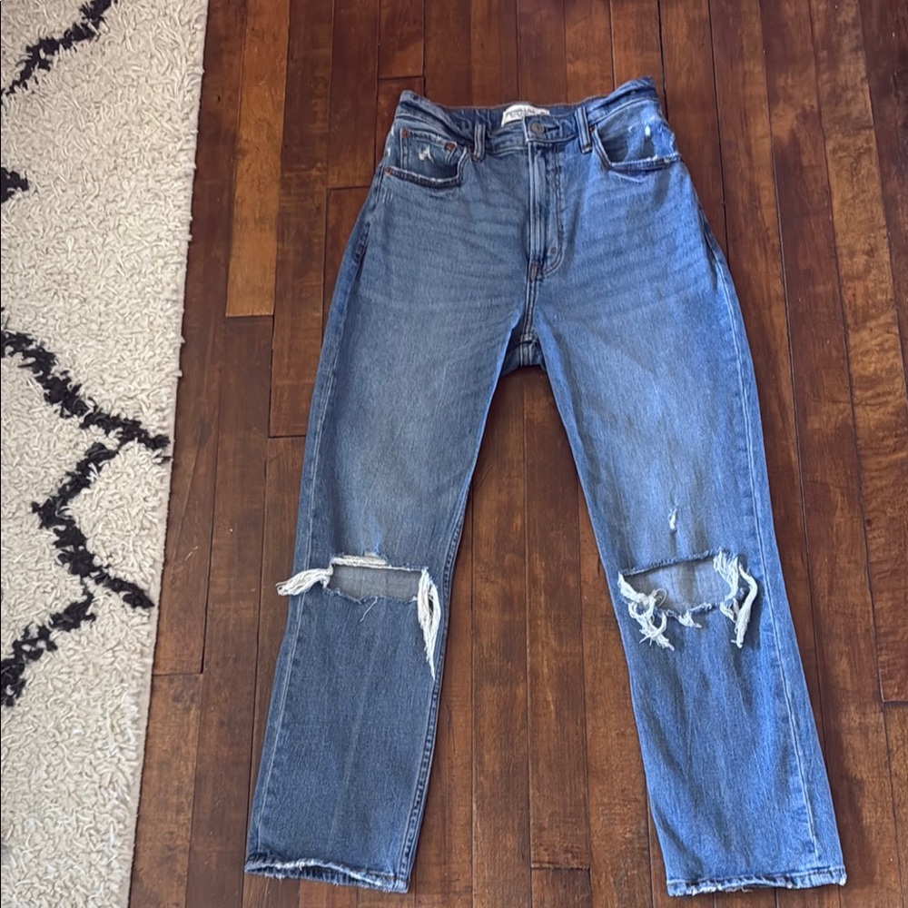 Classic Blue Distressed Men's Jean